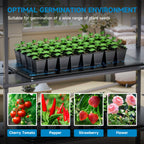 Hon&Guan 2 Packs 10"x 20.75" Seedling Heat Mat with Digital Thermostat