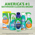 Scrubbing Bubbles Fresh Gel Toilet Bowl Cleaning Stamps, Helps Keep Toilet Clean and Helps Prevent Limescale & Rings, Rainshower Scent, 1 Dispenser with 24 Fresh Gel Stamps
