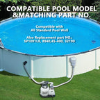 ZAIGANMA Above Ground Pool Skimmer, ABS Standard Thru-Wall Skimmer with Accessory Kit, Swimming Pool Skimmer, Opening Width 6 Inches Fits for All Standard Pool Wall, Replace #SP1091LX, 8940,45-400