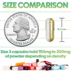 XPRS Nutra Size 3 Empty Capsules - 1000 Count Empty Vegan - Vegetarian Empty Pill Capsules - DIY Vegetable Capsule Filling - Veggie Pill Caps (Forest Green)