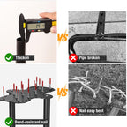 eWonLife Lawn Aerator Tool with Step-Through Pedal, 15-Spike Manual Aerator