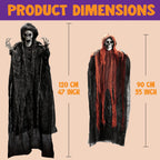 JOYIN Halloween Hanging Grim Reapers (3 Pcs), One 47” and Two 35” Grim Reapers, Halloween Skeleton Flying Ghost for Haunted House Prop Décor, Outdoor Indoor Décor