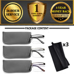 JJWELL 3 Pack Mens Reading Glasses Blue Light Blocking, Metal Rectangle Semi Rimless Readers for Men, Anti Eyestrain/Computer Glare/UV, Half Frame Spring Hinge Eyeglasses with Pouches(3.25)