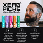 Xero Picks Infused Flavored Toothpicks to Help Quit Smoking - Nicotine Free (Variety Pack, 20 Count (Pack of 5)) Non-GMO Kosher Vegan
