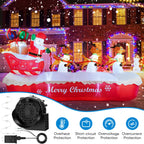 Replacement 1.5A Air Blower Fan for Inflatables, 8 LED Light, 2.0A Adapter