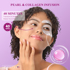 ICIKOL Under Eye Patches with Collagen, Eye Patches for Puffy Eyes and Dark Circles, 360° Under Eye Mask for Puffiness, Wrinkles, Fine Lines, Gifts for Women - Skin Care, 12 Pairs (White)
