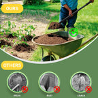Small Round Point Digging Shovels, Garden Spade Shovel Beach Shovels with 43.3in Handle,Heavy Duty Portable Metal Shovel for Gardening Camping Trenching Digging Landscaping,Off-Road Use, Black