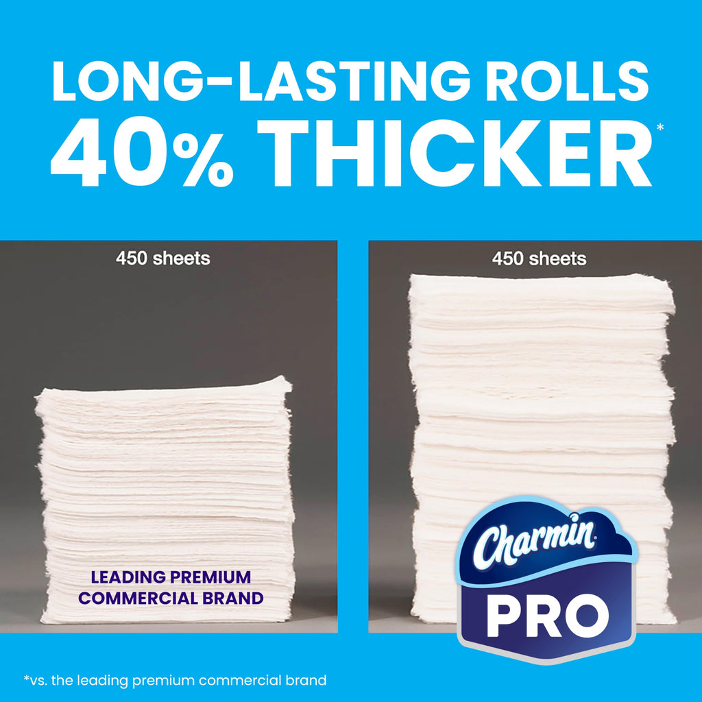 Charmin For Commercial Use Toilet Paper, Individually Wrapped, 2-Ply Standard Roll, 75 Rolls/Case, 450 Sheets/Roll