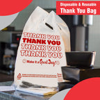 Concession Essentials Thank You Bags Pack of 300ct White