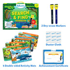 Skillmatics Search and Find Animals Educational Game - Reusable Preschool Learning Activities, Perfect for Toddlers & Kids Who Love Toys, Art & Crafts, Builds Vocabulary, Gifts for Ages 3, 4, 5, 6