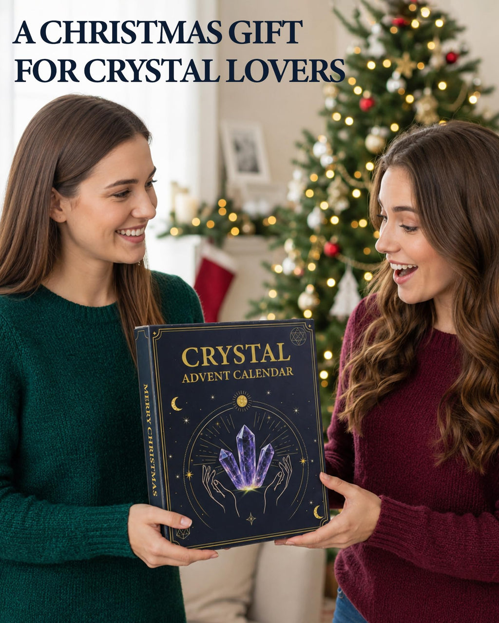 Crystal Advent Calendar 2026 for Women, 24-Day Christmas Countdown Calendar