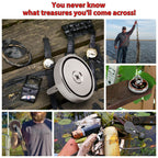 FINDMAG 1000 LBS Pulling Force Magnet Fishing Kit Fishing Magnets with Rope, Premum Kit for Retrieving in River and Magnet Fishing - 3.54 inch (90 mm) Diameter, Gift Ready