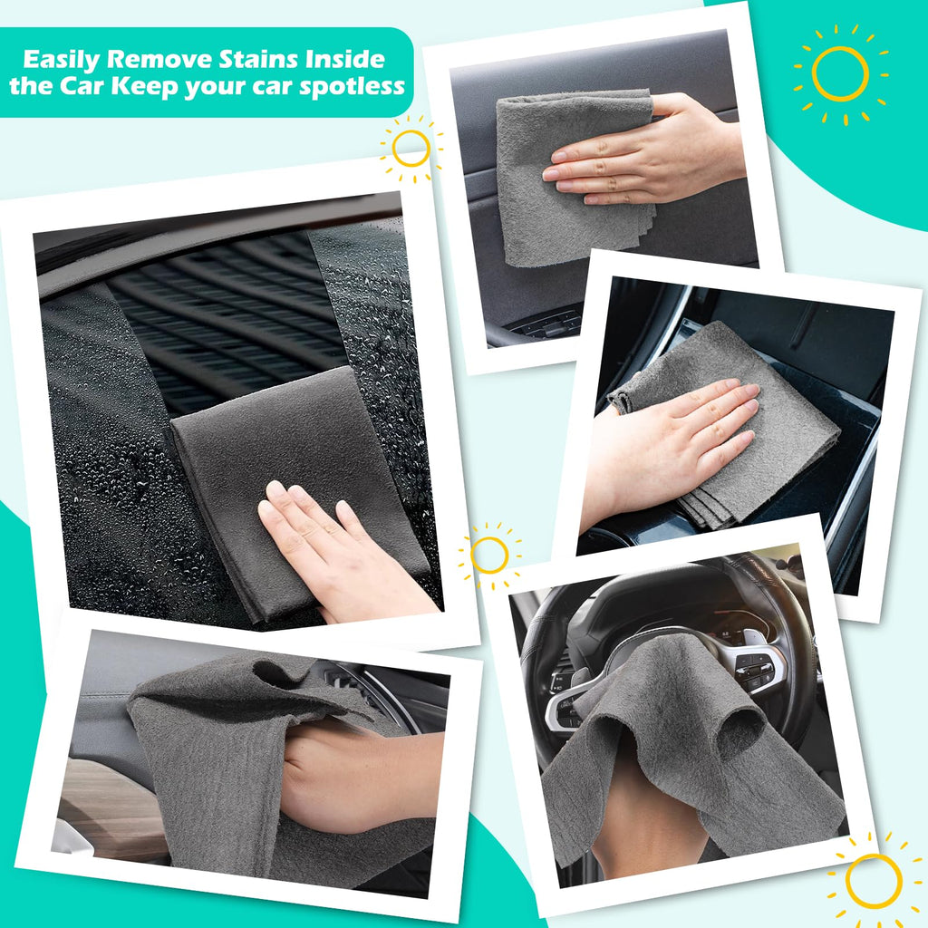 XANGNIER 4 Pack Car Drying Towel,Extra Large Microfiber Towels for Cars,Super Absorbent Micro Fiber Auto Drying Towel,Scratch Free,Reusable Wash Towels for Auto Detailing Flash,Car Cleaning Supplies