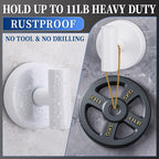 warlve Heavy Duty Reusable Suction Cup Hooks for Shower - No Drill Bathroom/Glass/Mirror/Tiles & Metal Surfaces,and Smooth Non-Porous Surfaces for Towels, Robes, Loofahs (4, White)