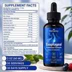 Nano Esophageal Relief Drops - Slippery Elm Bark, Zinc, L-Carnosine, L-Glutamine & Aloe Extract - Non-GMO, Dairy-Free - Relieves Digestive Irritation, Supports Throat & Stomach Comfort - 2 fl oz