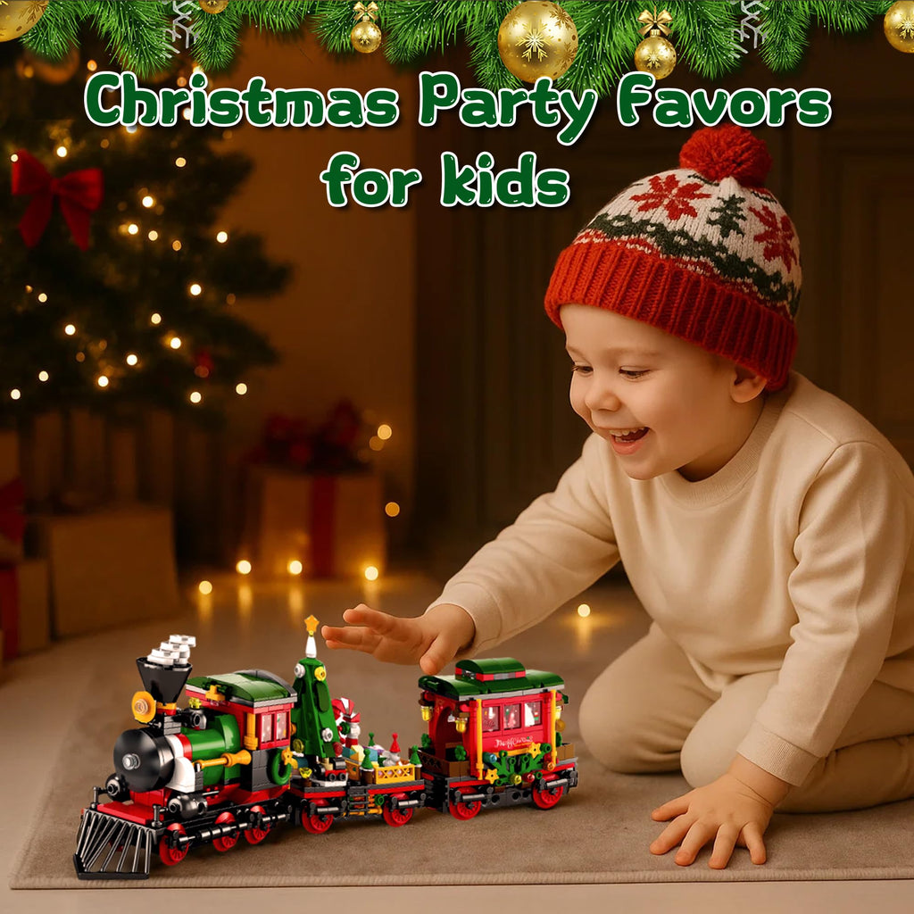Rubypop Christmas Train Advent Calendar 2026 Building Blocks Set for Boys