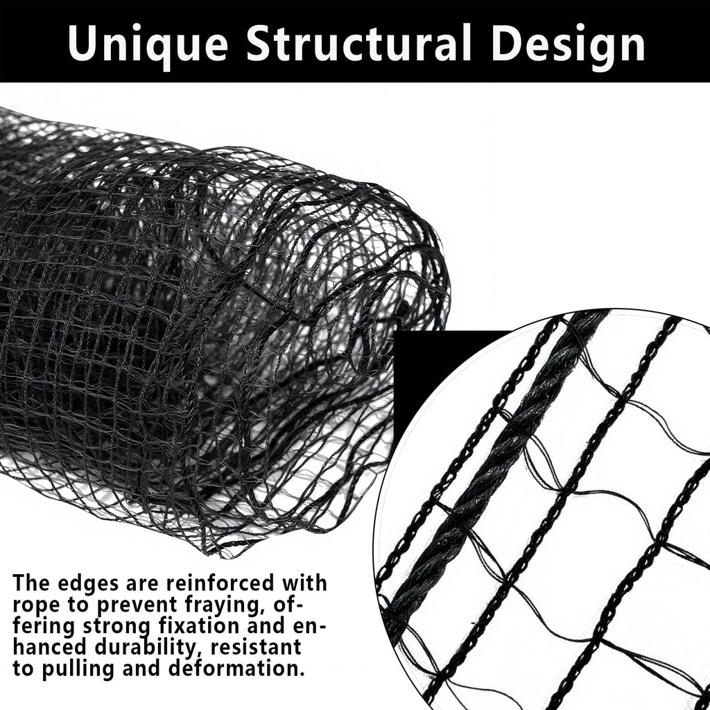 POYEE Deer Fence Netting 5x100ft Plastic Mesh Netting for Garden Protection