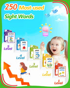 Sight Words Flash Cards Kindergarten, 250 Dolch Sight Word Writing Reading Spelling Games, Preschool Kindergarten Toddler Learning Activities, Homeschool Supplies Educational Toys for Kids Ages 3+
