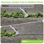 Crack Weeder Crevice Weeding Tool with 22'' to 64'' Adjustable Long Handle