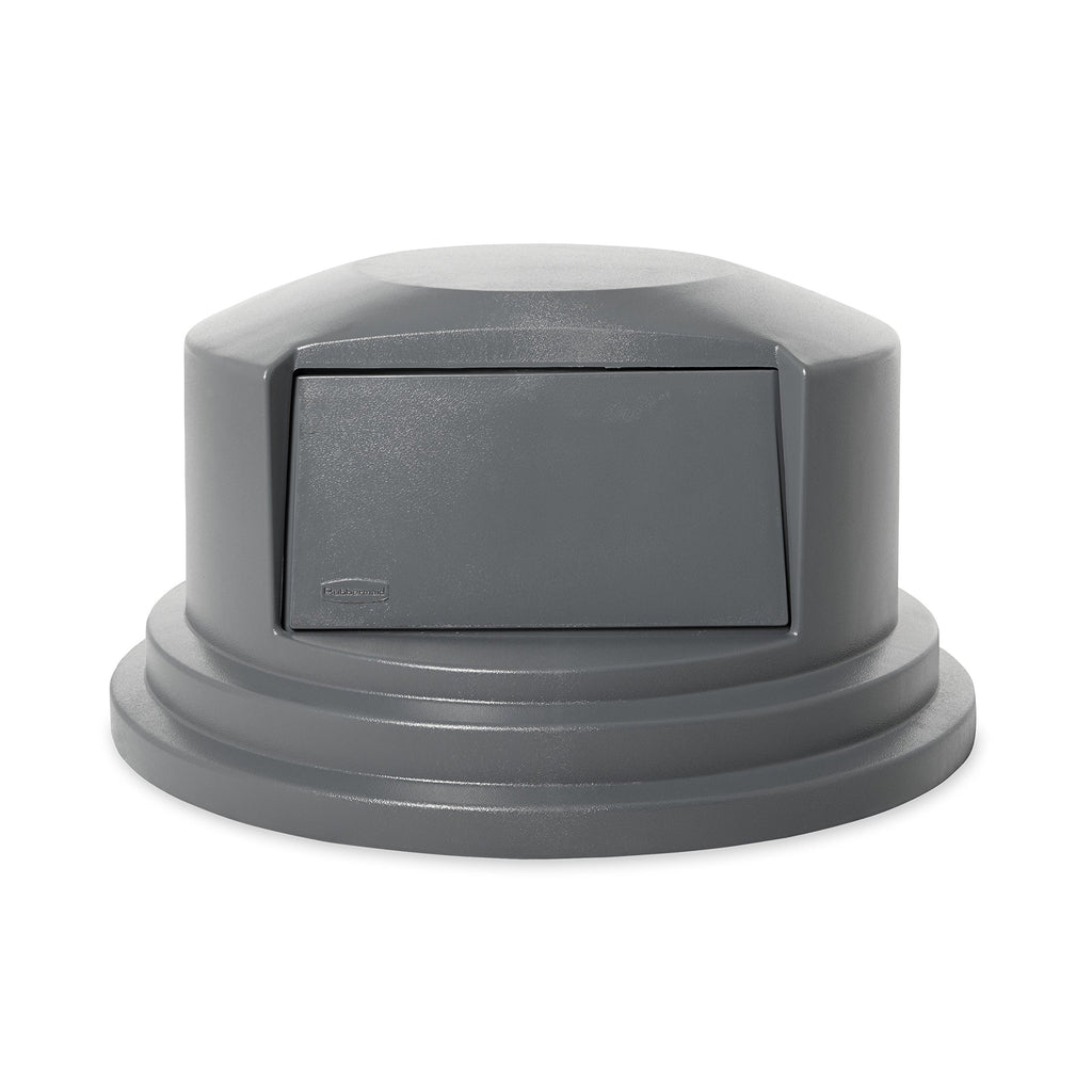 Rubbermaid Commercial Products BRUTE Trash Can Dome Lid, Gray, 55-Gallon, Compatible with the Rubbermaid 55-Gallon Garbage Bins