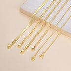 DEARMAY 14K Gold Plated Anklets for Women