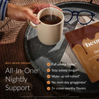 Beam Dream Sleep Powder – Sleep Aid for Adults with Melatonin, Magnesium, L-Theanine, Reishi Mushroom & Apigenin Sleep Supplement, Sleepy Cocoa Bedtime Drink Mix, Chocolate Peanut Butter, 30 Servings