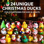 Intever Advent Calendar Christmas 2026, 24 Days of Surprise Rubber Ducks