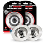 SinkShroom Revolutionary Clog-Free Sink Strainer Basket, 2-Pack, Stainless Steel