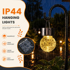 GIGALUMI Solar Lights Outdoor Hanging Lantern Garden Decor for Outside 12Pc