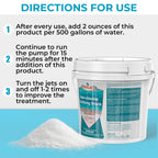 POOLACC Non-Chlorine Spa Shock for Hot Tub - 5 lbs, Chlorine-Free Shock Oxidizer Treatment for Hot Tubs, Spas and Swimming Pools, Fast Acting, Quick Dissolving Oxidizing Shock for Crystal Clear Water