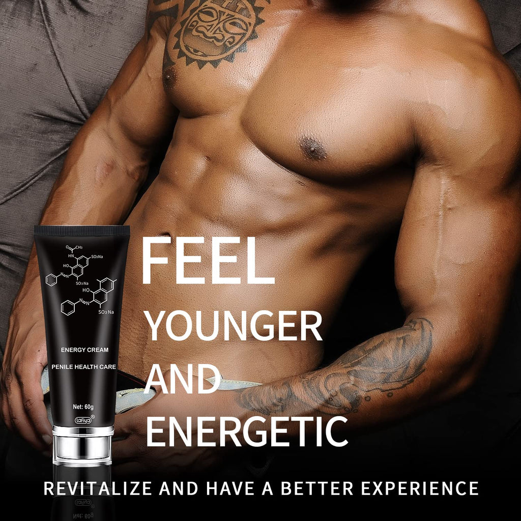 LAFIYA Male Re-Vitalize Cream, Penile Health Relief Cream Restore Corpus Cavernosum Delay for Men’s Health Moisturize skin Improves Sensation Over time