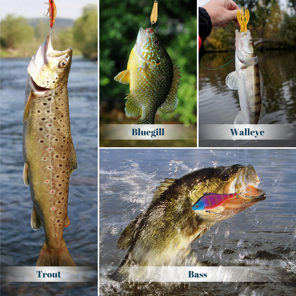 Fishing Advent Calendar 2026 for Men - Fishing Lures Kit with Tackle Box Advent Calendar for Fisher Teen Boys - 2026 Xmas Holiday Surprise Gift for 24 Days Christmas Countdown