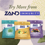 ZAND Immunity Lemon Honey Throat Lozenges 2 Pack with Vitamin C, Organic Honey - Good-for-You Dry Mouth Lozenges - Immune Support Supplement - Natural Flavor, Vegetarian, Gluten Free, 50ct ea