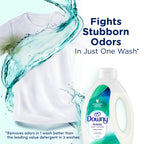 Downy Rinse Laundry Odor Remover, Cool Cotton Scent, 62 fl oz, Fabric Softener and Laundry Odor Removal Rinse, Fights Odors at the source, HE Compatible