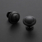 Ravinte 10 Pack 1-1/4 Inch Kitchen Cabinet Knobs Matte Black Zinc Pulls Door Handles for Dresser Drawers