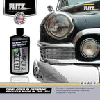 Flitz Multi Purpose Metal Polish Liquid - 3.4oz Bottle of USA-Made Tarnish Remover - For Aluminum, Chrome, Brass, Nickel, Silver - Non-Abrasive Metal Cleaner and Polish, Restorer (12 Pack)