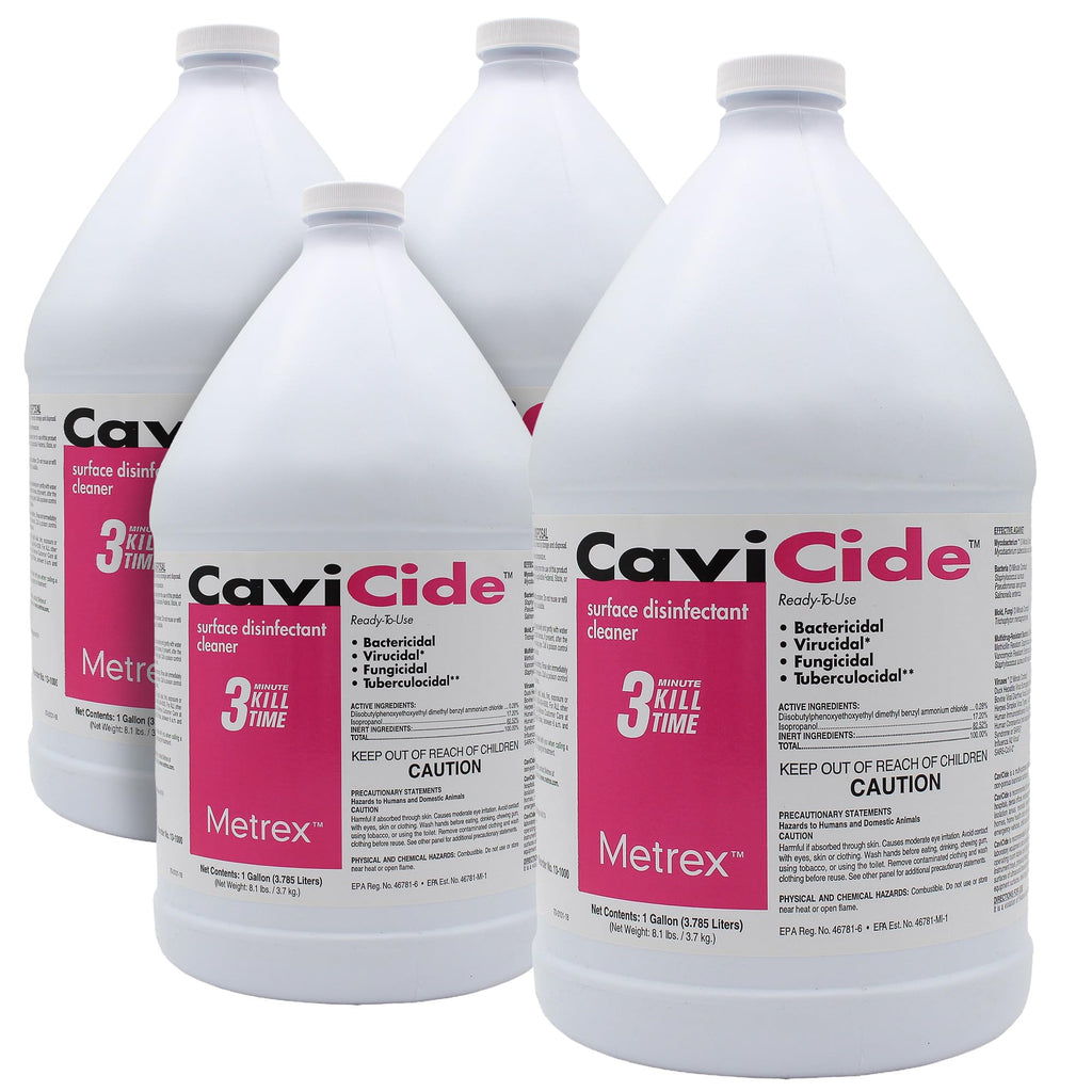 Metrex CaviCide Surface Disinfectant Cleaner, 1 Gallon, 4-Pack
