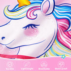 WERNNSAI Kids Art Smock for Girls - Kids Aprons Waterproof Toddler Art Painting Smock for Girl with Long Sleeve and 3 Pockets Painting Eating Cooking Baking Gardening Water Play Apron