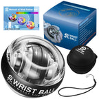 JIN BD Wrist Trainer/Strengthener Gyro Ball Auto-Start Gyroscopic Forearm Exerciser for Strengthen Arms, Fingers, Wrist Bones and Muscles ���Black Without Light���