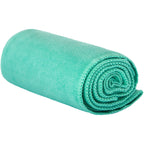Hot Yoga Towel - SUEDE - 100% Microfiber, Super Absorbent, Bikram Yoga Towel - Exercise, Fitness, Pilates, and Yoga Gear. Teal 26.5" x 72"