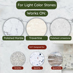 ESP Stone Care Marble Etch Remover Polishing Powder – Restores Light Etches on Marble, Travertine, Limestone & Calcite Stones – Easy DIY Use – No Special Tools, 1 oz. for Small Areas