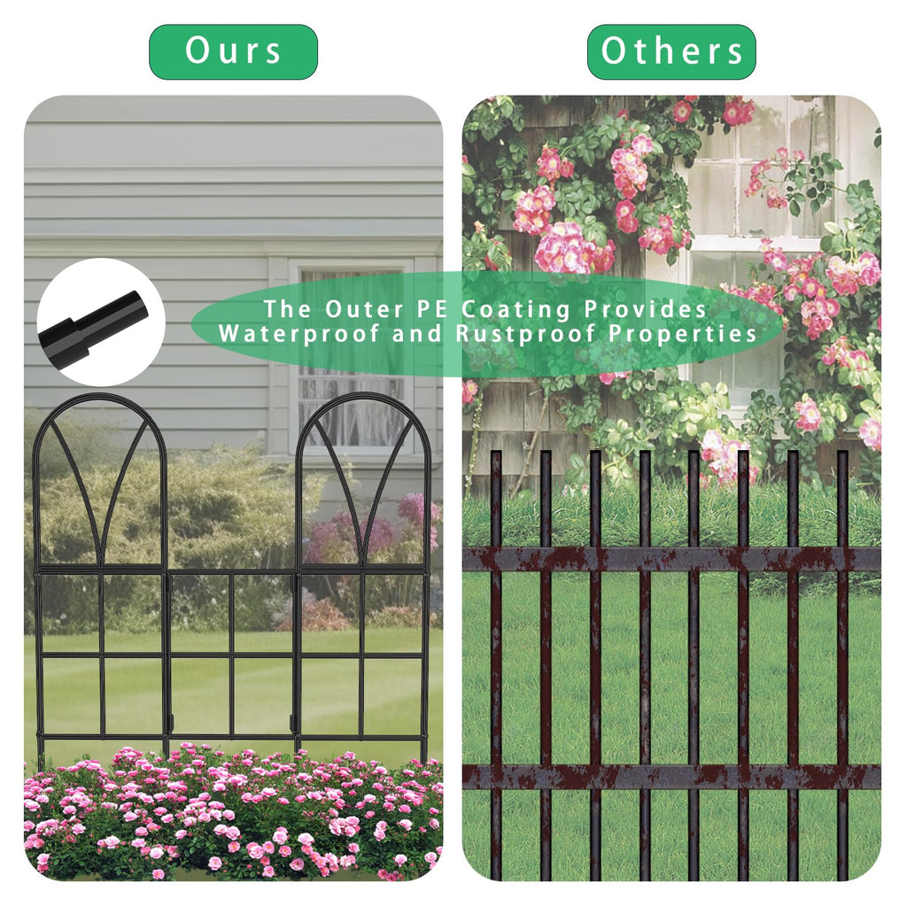 2 Pack 45" Metal Garden Trellis for Climbing Plants, Adjustable Angles