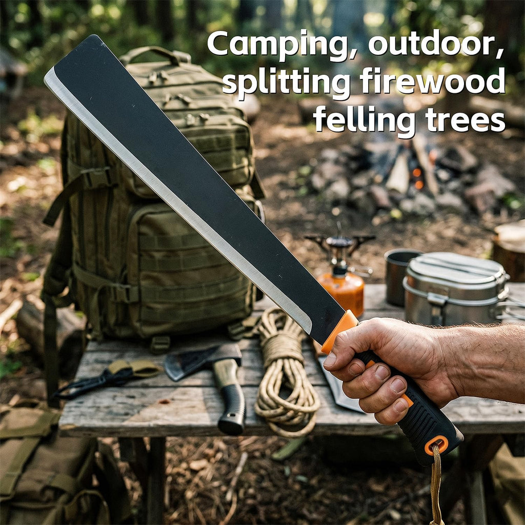 ZOOM.LZ Billhook Sickle Machete for Yard Work Cutting Trees Heavy Duty machetes Mexicanos de Trabajo Best Machete Camping,Gardening Machete,Land Management,Hunting and Outdoor.Green