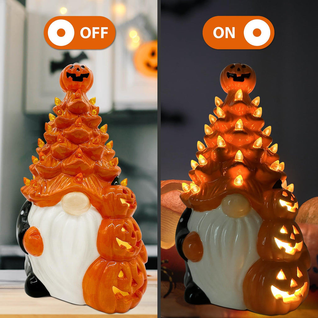 Halloween Decorations, Halloween Gnomes Ceramic Tree Decor