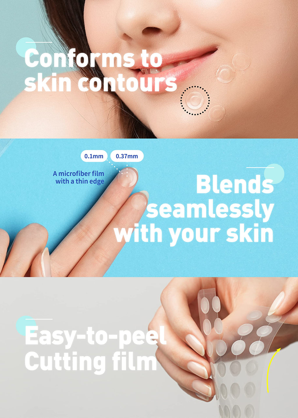 OLIVE YOUNG Care Plus Spot Patch | Hydrocolloid Acne Korean Spot Patch to Cover Zits, Pimples and Blemishes, for Troubled Skin and Face (Hydrocolloid, 204 Count (Pack of 2))