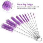 CiaraQ Bottle Cleaning Brushes, 8 Inch Nylon Tube Brush Set