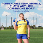 Coppertone Sport Sunscreen Lotion SPF 50, Sweat, Heat and Water Resistant Sunblock, Lightweight, Oxybenzone Free, Travel Size Sunscreen Bulk Pack, 3 Fl Oz Bottle, Pack of 6