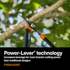Fiskars 28" Power-Lever Garden Bypass Loppers, 1.75" Cut Capacity