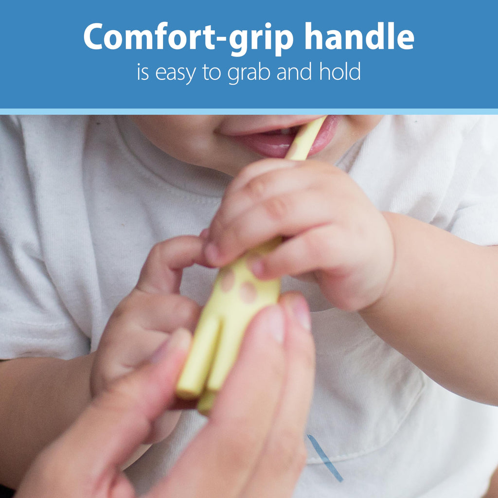 Dr. Brown's Infant-to-Toddler Toothbrush, Giraffe & Strawberry Toothpaste Set