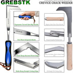 GREBSTK Crack Weeder Crevice Weeding Stainless Steel Sharp Lightweight Tool